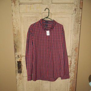J. Crew Brushed Twill Classic Plaid Button Front Shirt Mens Size XXL (G-9)